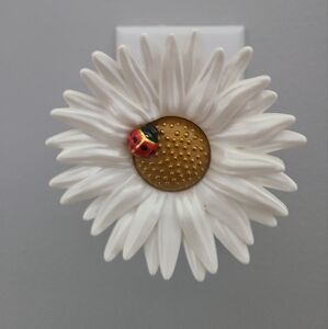Used Yankee Candle fragrance plug-in. White Daisy plug-in with Ladybug Accent